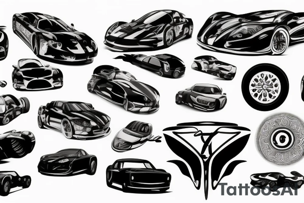 car sport tattoo idea