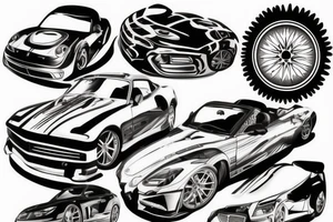 car sport tattoo idea