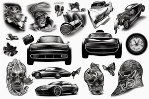 car sport tattoo idea
