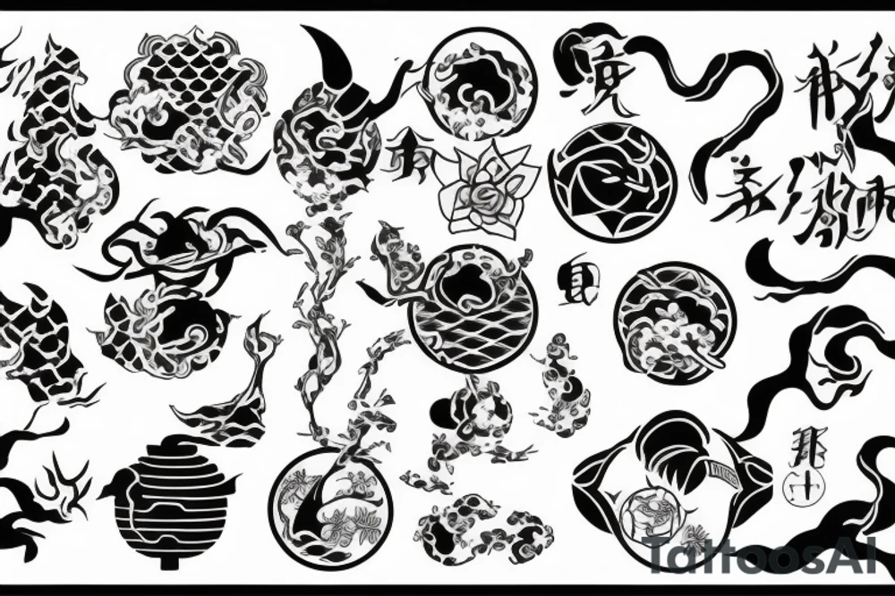 Japanese symbols tattoo idea