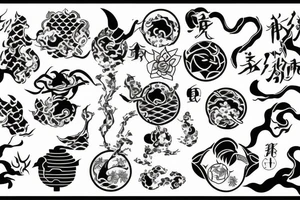 Japanese symbols tattoo idea