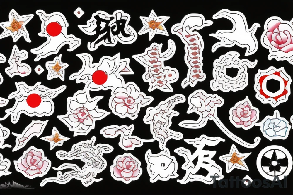 Japanese symbols tattoo idea
