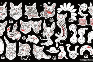 Japanese animals tattoo idea