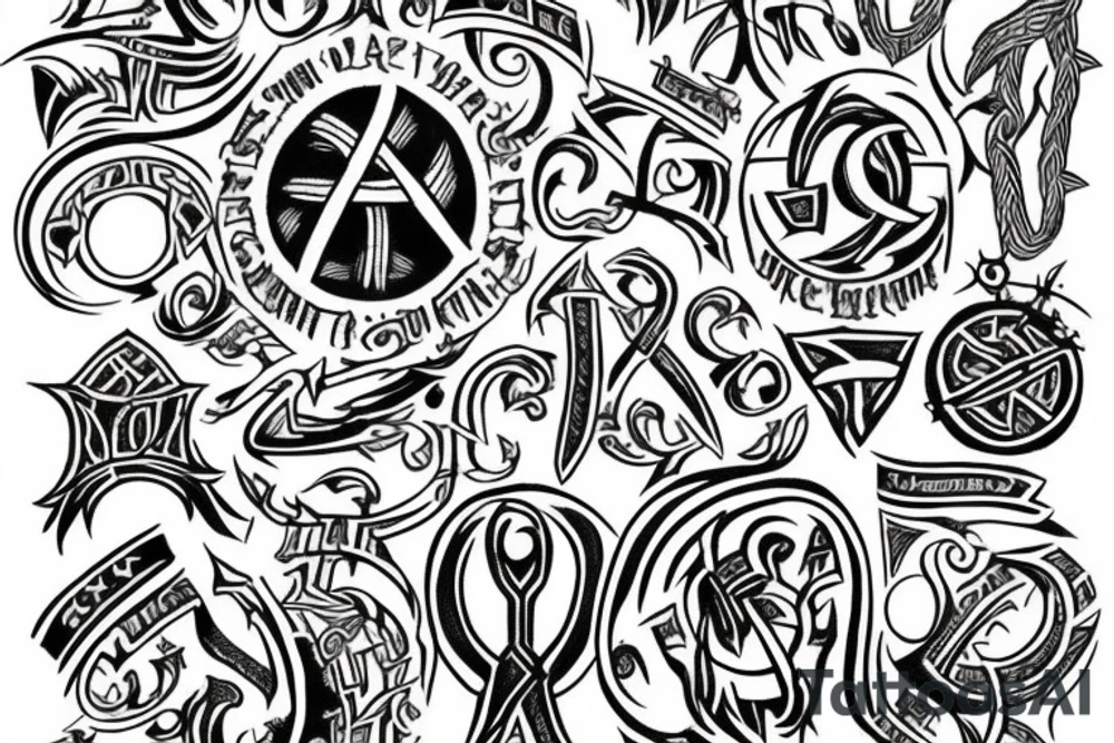 Viking rune tattoo idea