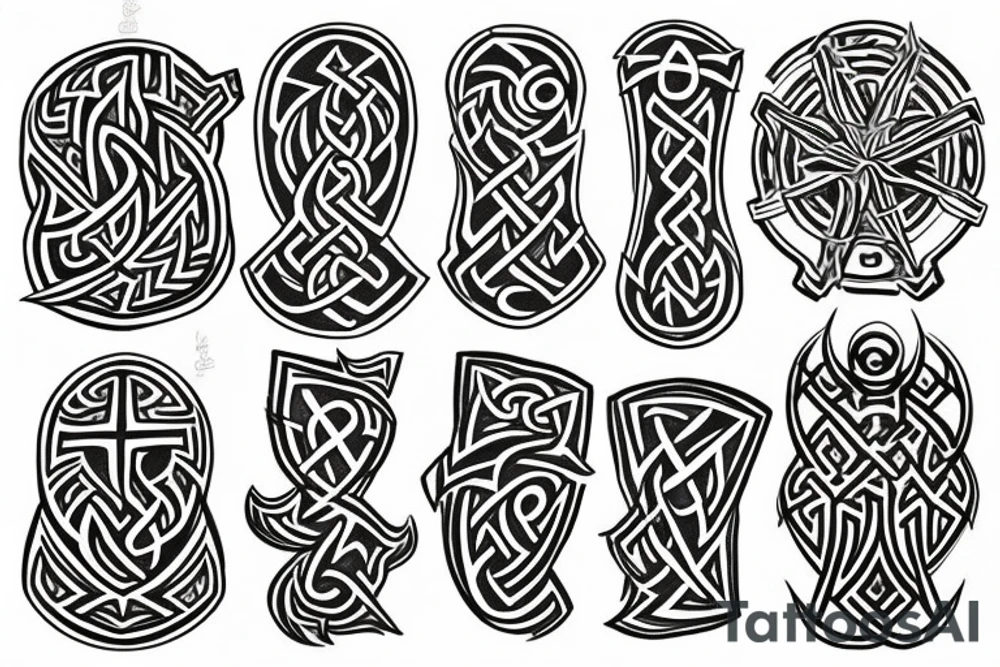Viking rune tattoo idea
