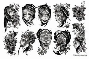 Horizontal, straight tattoo idea