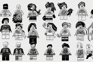 Lego pieces tattoo idea