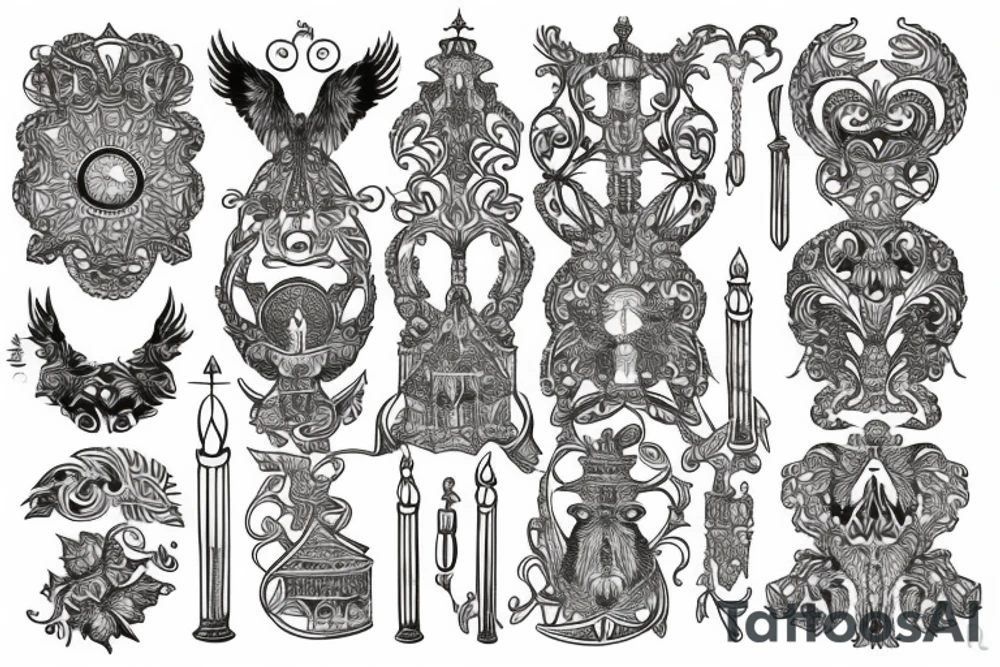 Ornament, pagan, big, back, prussia, Baltic, middle ages, east tattoo idea