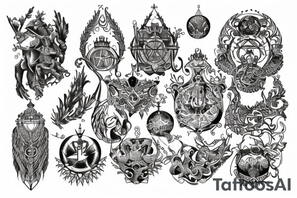 Ornament, pagan, big, back, prussia, Baltic, middle ages, east tattoo idea