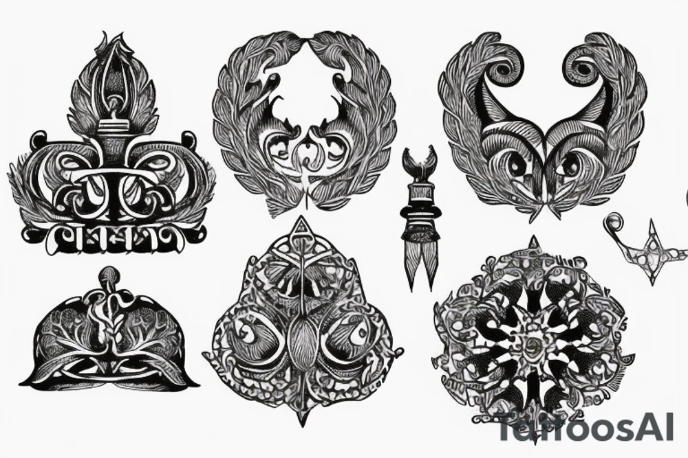 Ornament, Simple, back, prussia, Baltic, middle ages tattoo idea