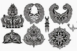 Ornament, Simple, back, prussia, Baltic, middle ages tattoo idea