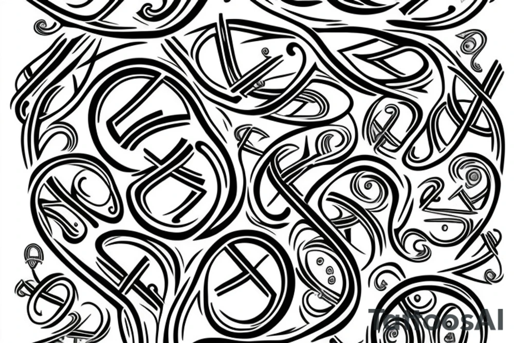 Genetic sign with a infinitytree tattoo idea