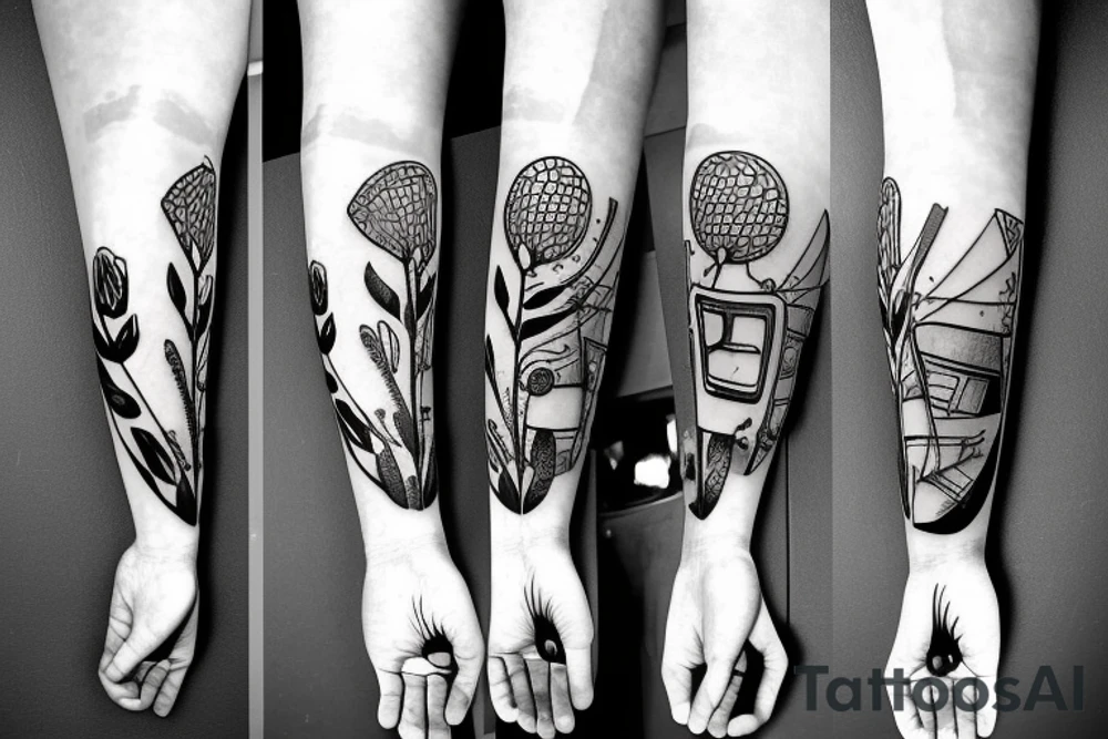 field hockey player tattoo idea