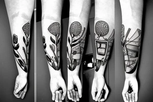 field hockey player tattoo idea