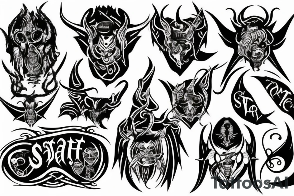 satan tattoo idea