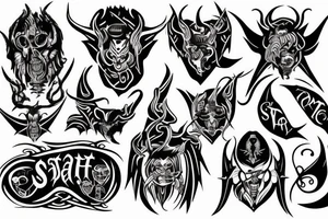 satan tattoo idea