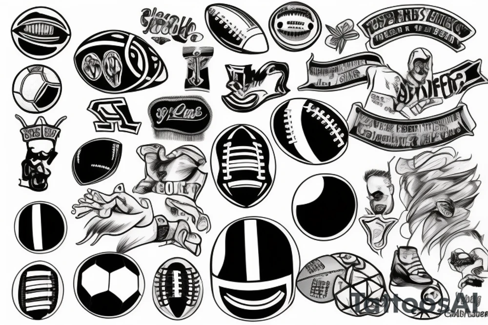 Football tattoo idea