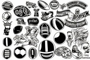 Football tattoo idea