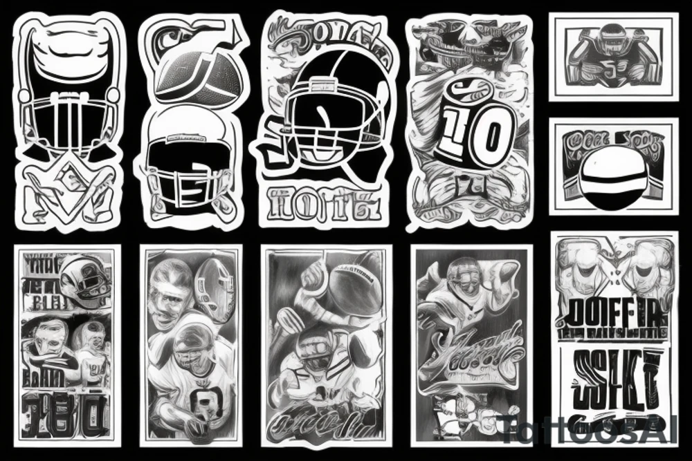 Football tattoo idea