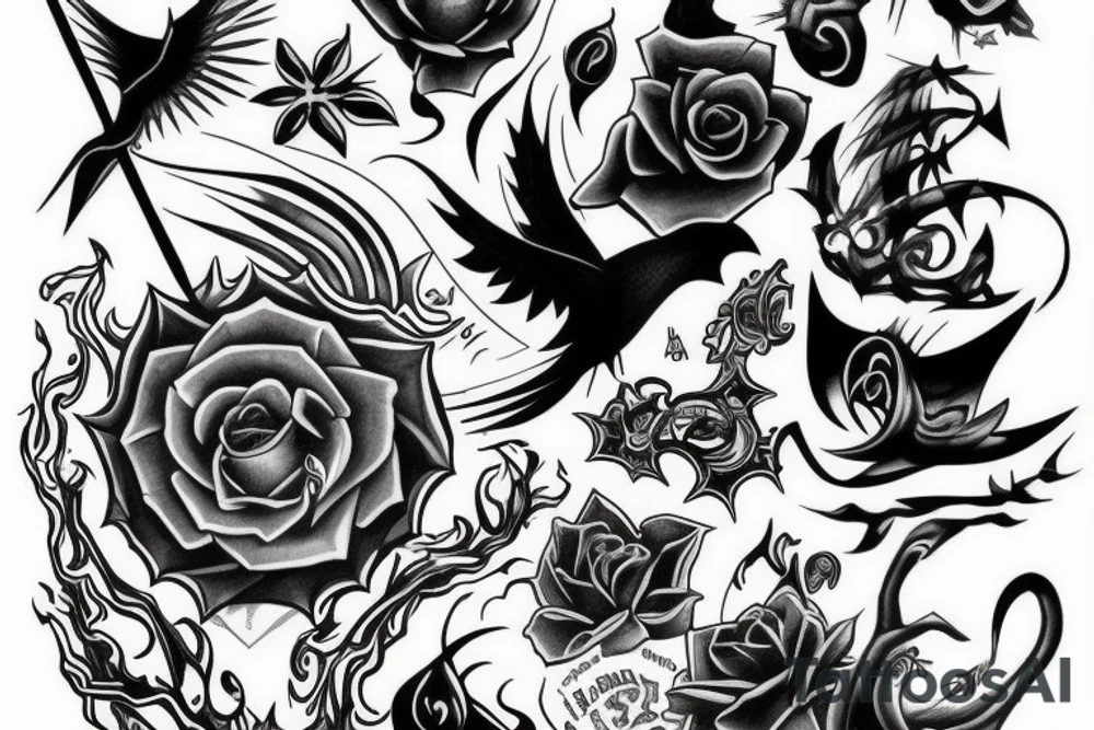 good and evil tattoo idea