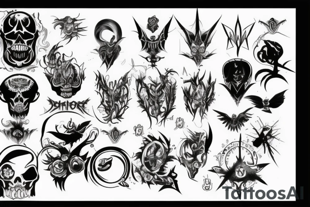 good and evil tattoo idea