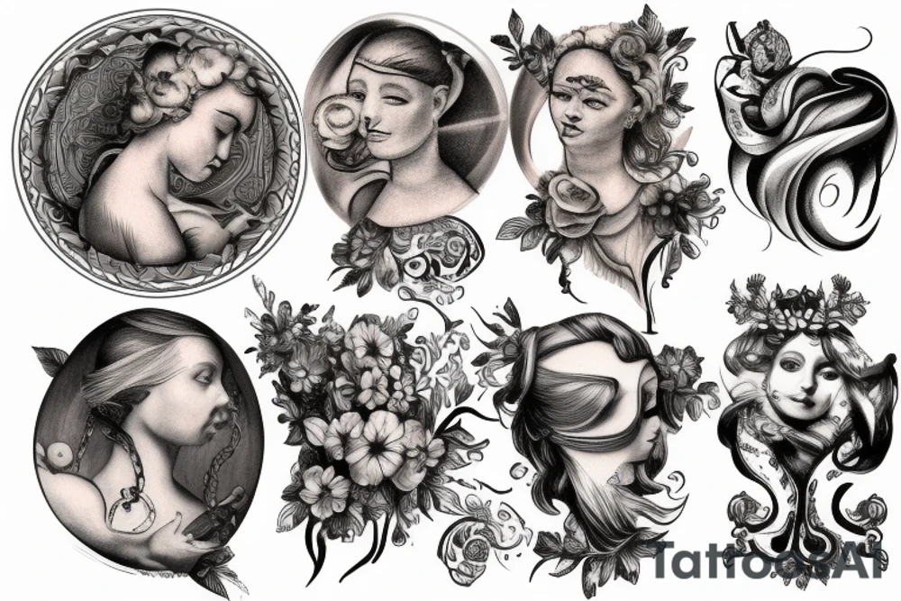 Renaissance shoulder tattoo tattoo idea