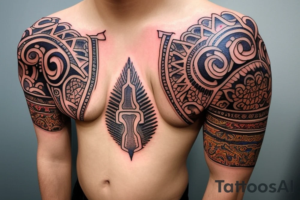 Renaissance shoulder tattoo tattoo idea
