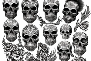 Skulls tattoo idea
