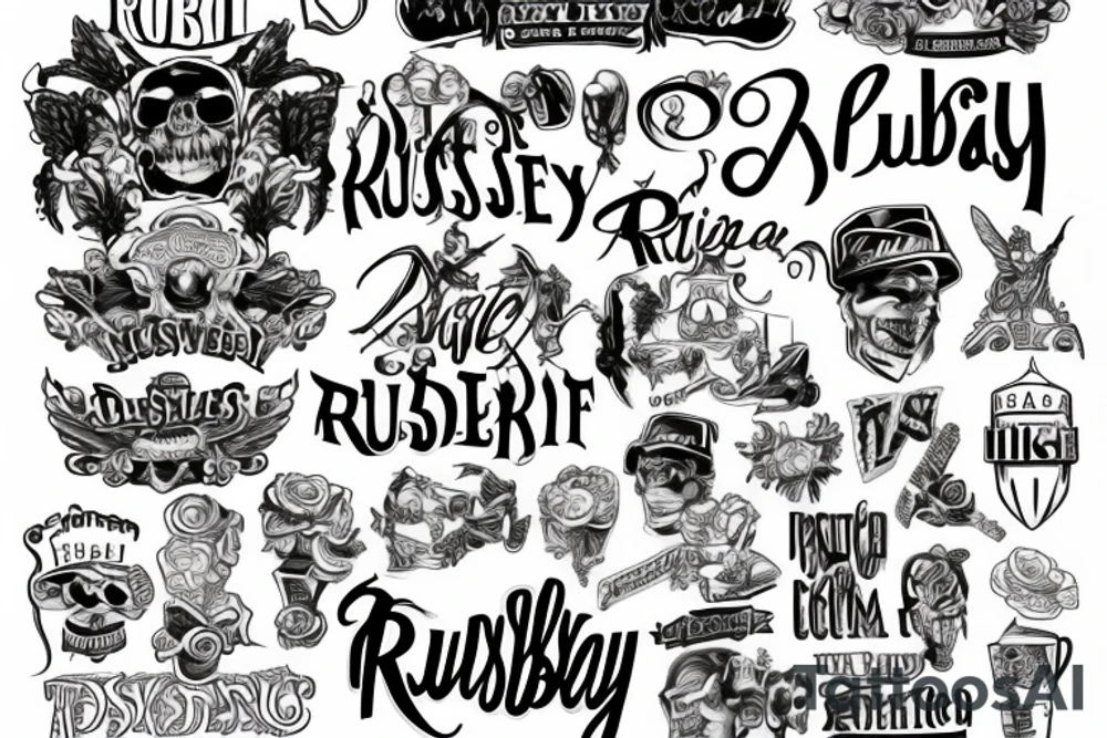 "RUSBURG" tattoo idea