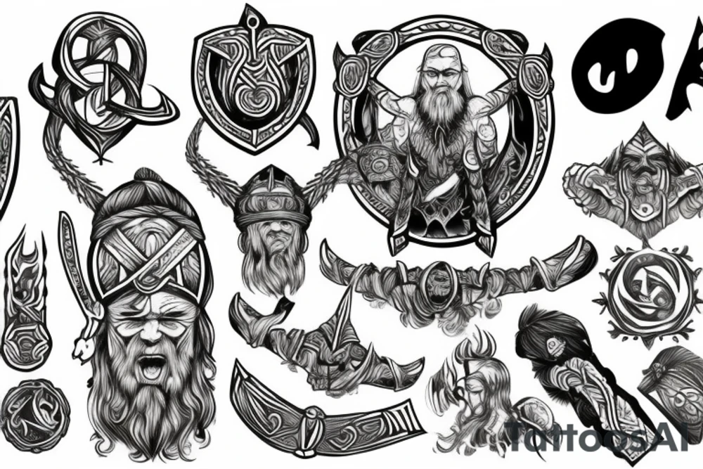 Viking tattoo idea