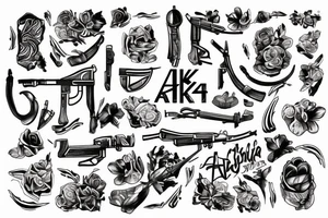 AK 47 tattoo idea