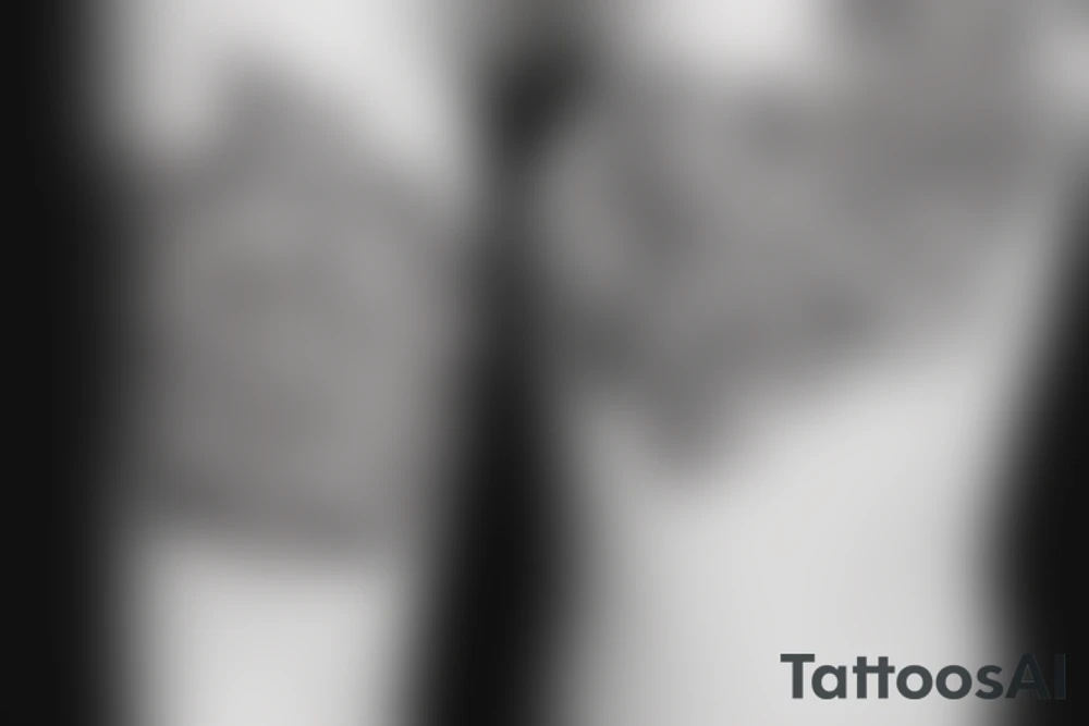 Small tatto with letters N D tattoo idea