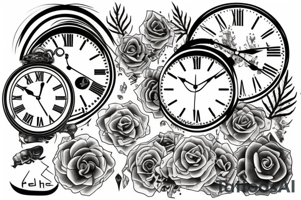 clock february tattoo idea