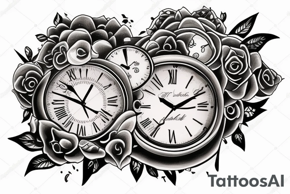 clock february tattoo idea