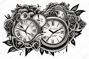 clock february tattoo idea