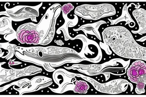 Whale 51 Herz tattoo idea