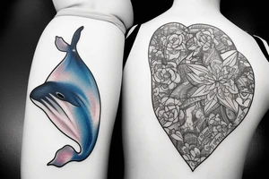 Whale 52 Herz tattoo idea