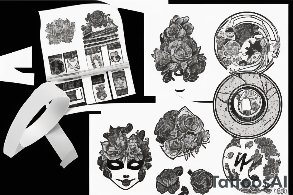 adhesive tape tattoo idea