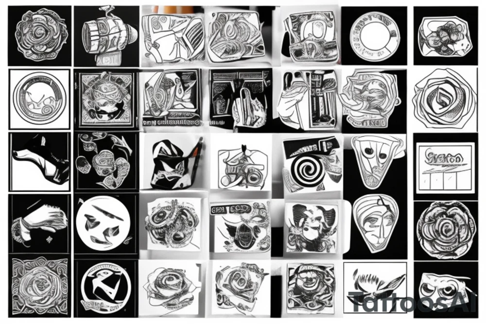 a roll of an adhesive tape tattoo idea