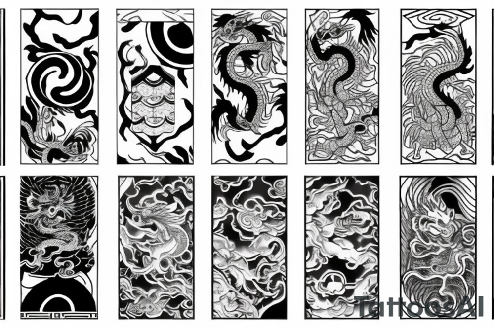 chinese dragon tattoo idea