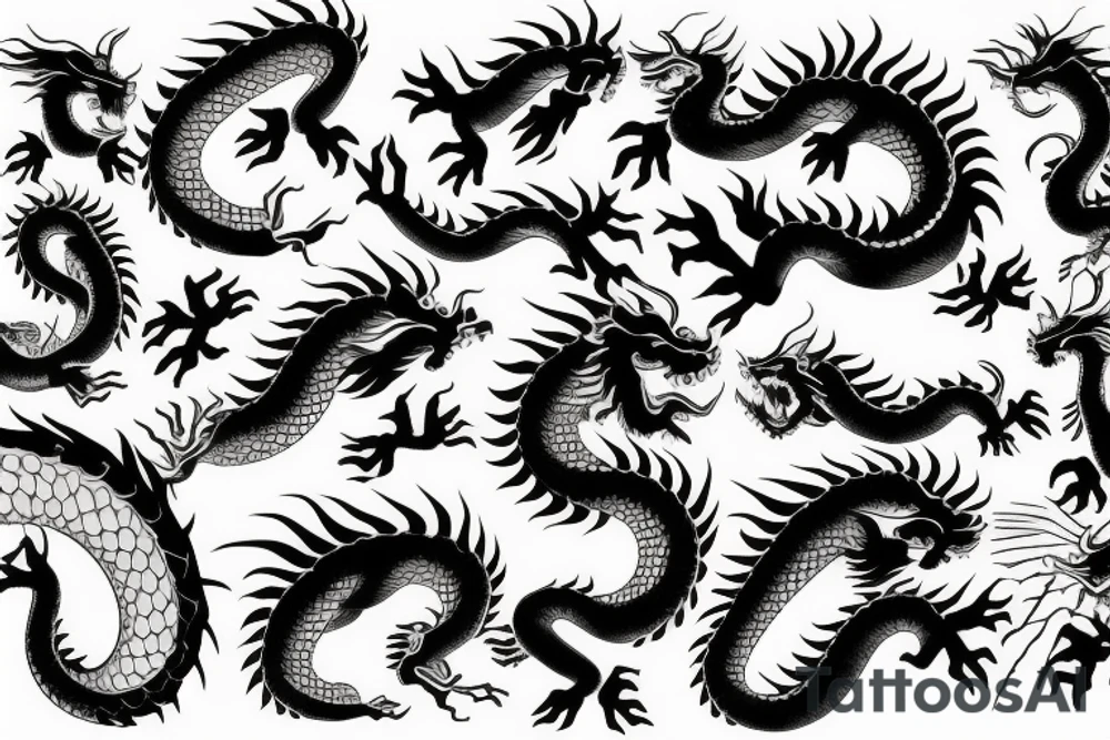 chinese dragon tattoo idea
