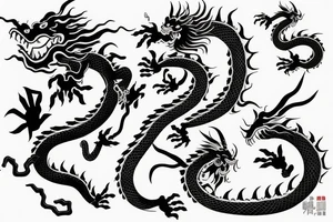 chinese dragon tattoo idea