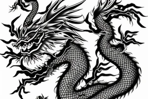 chinese dragon tattoo idea