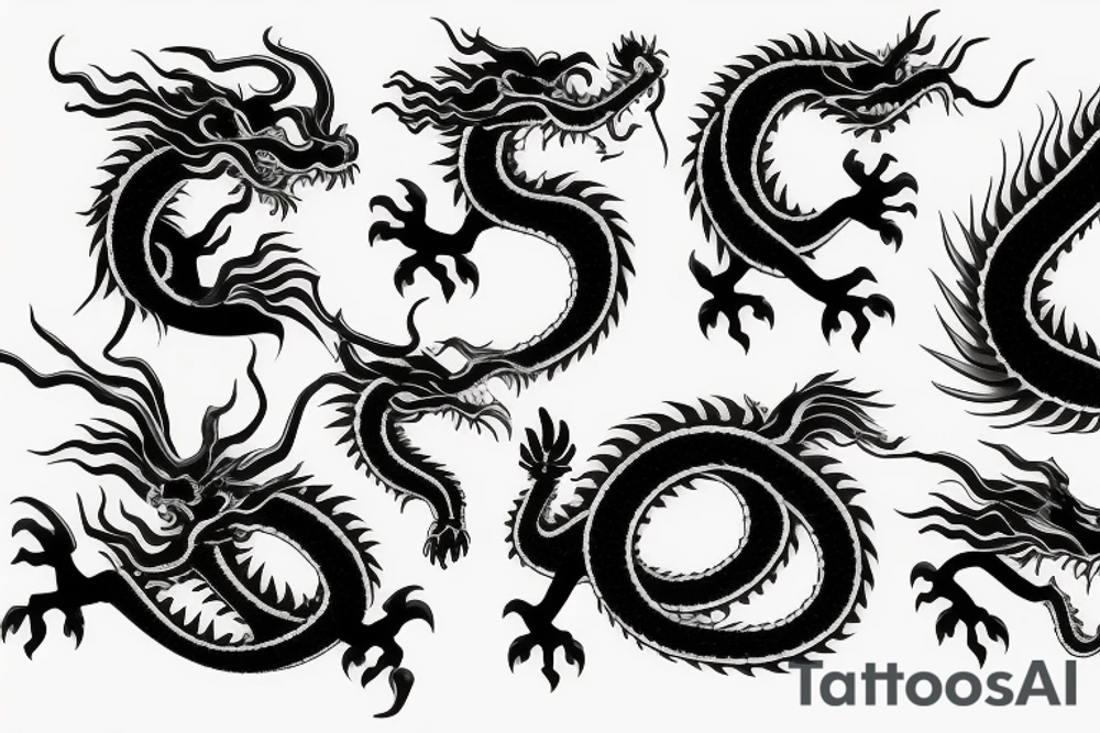 chinese dragon tattoo idea