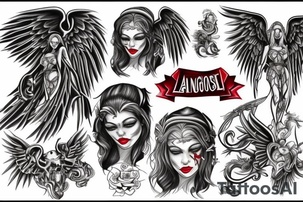 Blood angel tattoo idea