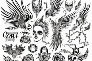 Wojownik odradzający się jak fenix z popiołu tattoo idea