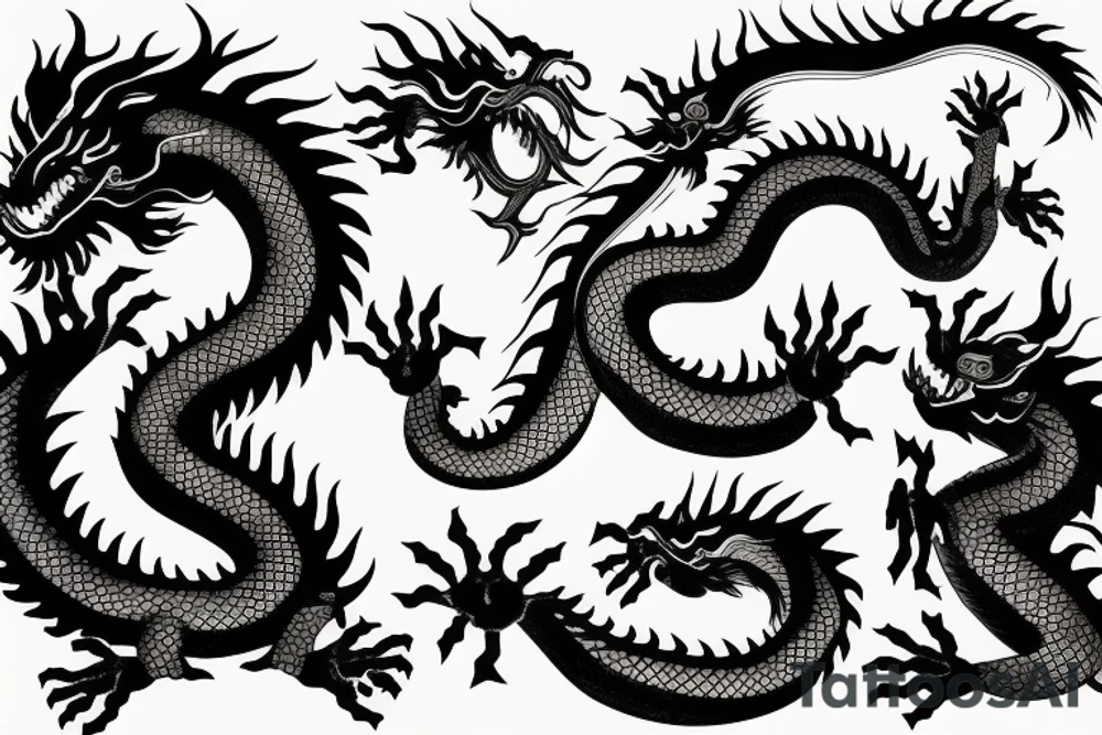 chinese dragon tattoo idea