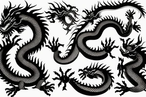 chinese dragon tattoo idea