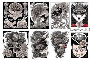 Ken kamel Kakuja transformation tattoo idea