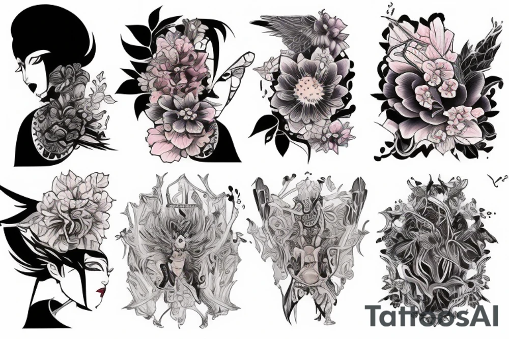 Ken kamel Kakuja transformation tattoo idea